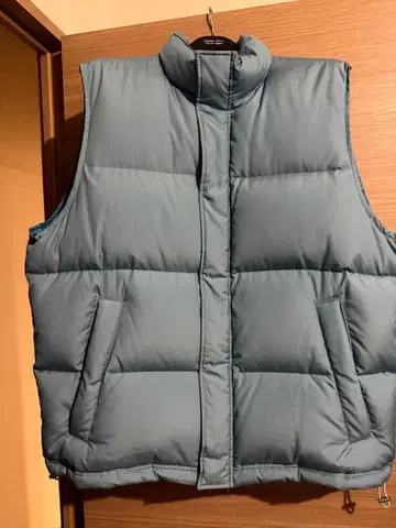 AURALEE 오라리 다운 베스트 파랑 4L