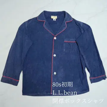 80s L.L. Bean 오픈 카라 박스 셔츠