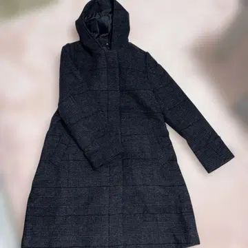 GLOBAL WORK 후드 부착 롱 코트 S