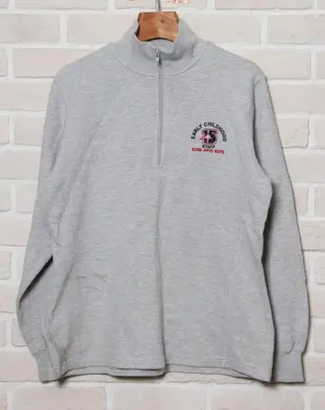 미국 빈티지 남성용 Sports-Tek 하프 지퍼 맨투맨 L