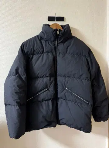 DICROS 퀼트 스탠드 다운 블루종 블랙