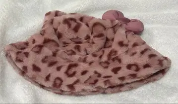 유니버셜 USJ 키티 버킷햇 레오파드 무늬 핑크