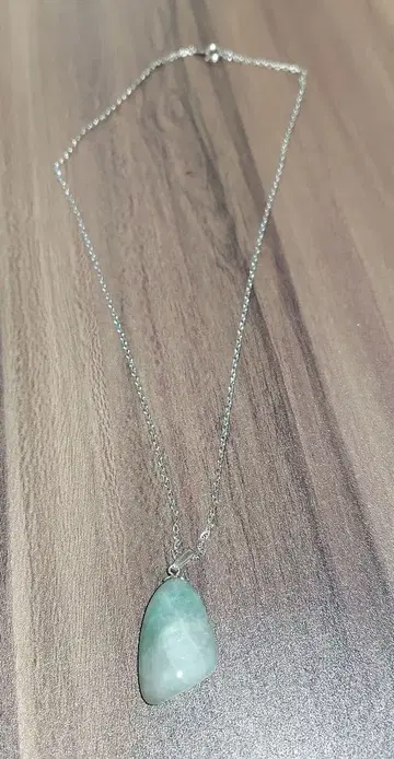 목걸이 마노 앤티크 스톤 그린