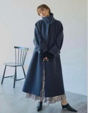 스탠드 칼라 발마칸 코트 프레이 아이디