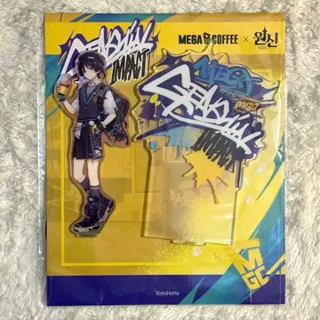 원신 방랑자 아크릴 스탠드 MEGA COFFEE 콜라보 아크릴 스탠드