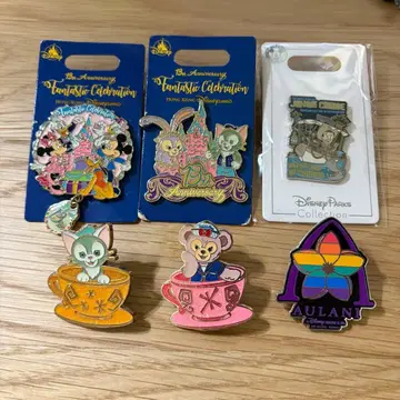 해외 디즈니 핀 배지 더피 셰리메이 젤라토니 6세트