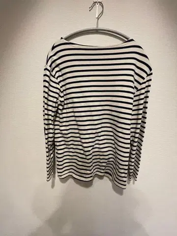 SAINT JAMES 스트라이프 바스크 셔츠 엘보 패치 포함