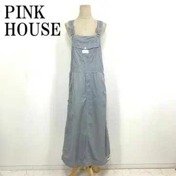 LA8551 핑크하우스 살로펫 스커트 롱 블루 면100% L