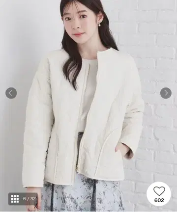 index 리버서블 퀼팅 인조 모피 블루종 38 사이즈