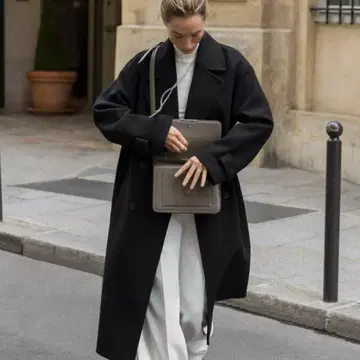 ZARA 소프트 오버사이즈 코트 더블 브레스트 롱 코트 M