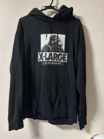 X-LARGE 고릴라 로고 블랙 후드티 X-LARGE
