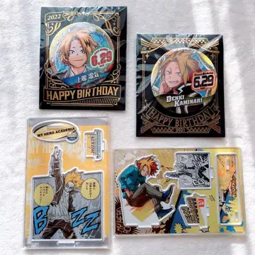 나의 히어로 아카데미아 가미나리 덴키 생일 캔뱃지 명장면 디오라마 피규어