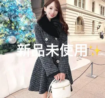 michellMacaron 트위드 플레어 코트