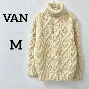 VANJACKET 울 100% 케이블 짜임 니트