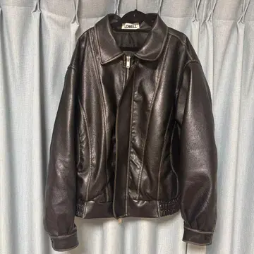 U LAN LOWELL 가죽 자켓 가죽 블루종