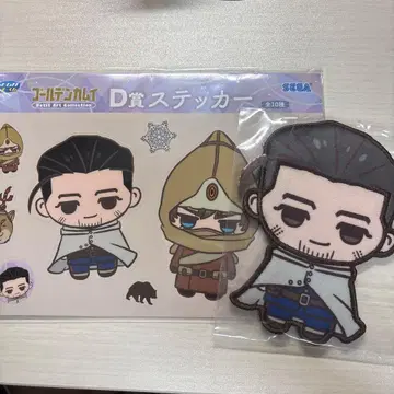 골든 카무이 세가 럭키 쿠지 B상 펠트 배지 오가타 햐쿠노스케 C상