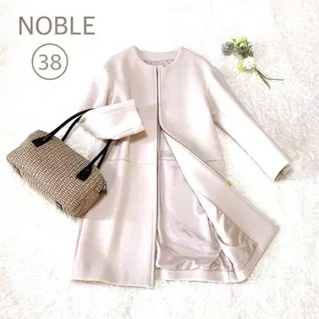 NOBLE 노블 집업 노카라 코트 38 아우터 울
