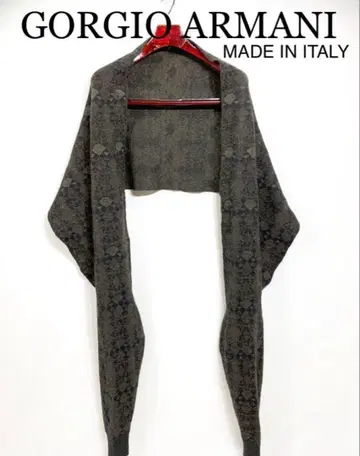 최상급 라인 블랙 택 Giorgio Armani 머플러 아르마니 정품