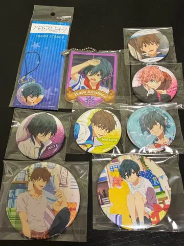 Free! 하이스피드 벌스데이 캔뱃지 키링 일괄 판매