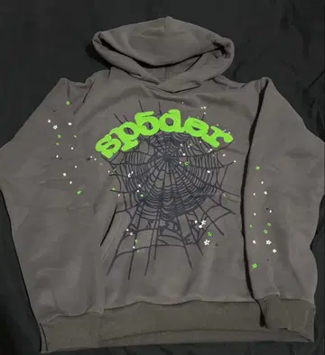 sp5der 그린 후드티 s 사이즈