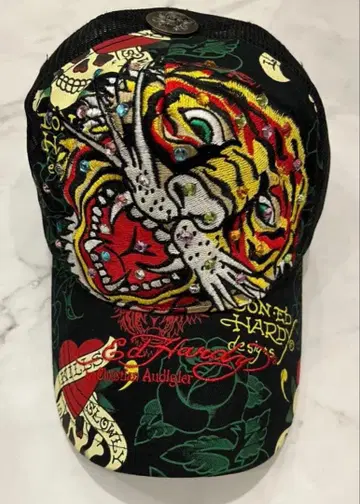 [레어] Ed Hardy, 에드 하디 메쉬 캡, 모자, 자수