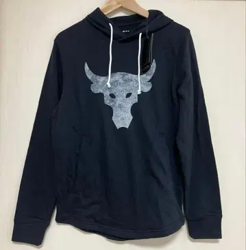 [미사용 새상품] Under Armour 블랙 후드 부착 후드티 M