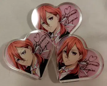 블루 록 바르바르 카페 하트 아크릴 블록 치기리 효마 3점