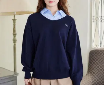 nice claup 셔츠 도킹 니트