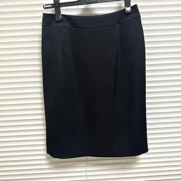 ANAYI 블랙 새틴 스커트