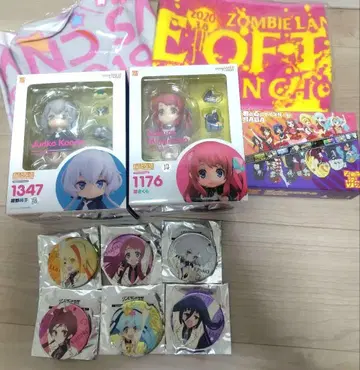 좀비랜드 사가 미나모토 사쿠라 콘노 준코 넨도로이드 캔 배지 라이브 타월