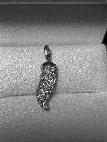 플라티나 다이아몬드 파베 목걸이 탑