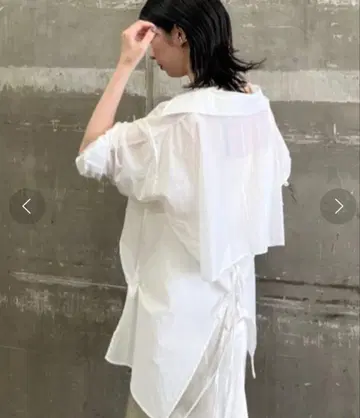 프레이 아이디 백 오픈 시어 셔츠