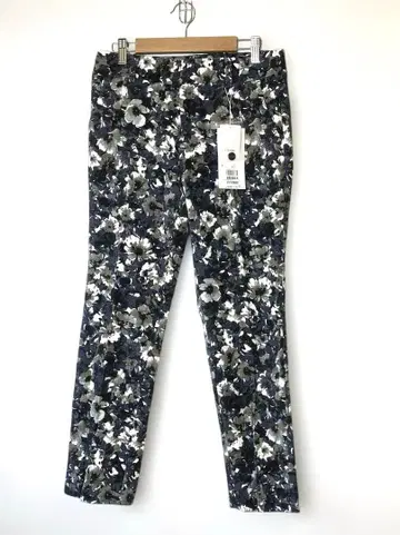 새상품 ketty 블루 그레이 꽃무늬 캐주얼 크롭 팬츠 사이즈 3