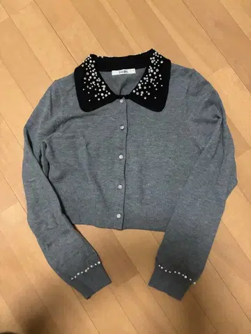 SNIDEL 긴팔 가디건 (그레이)