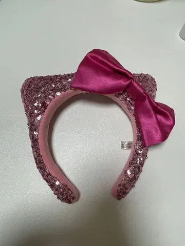 USJ 키티 머리띠 핑크 스팽글