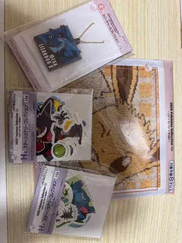 포켓몬 이브이 자수 타월과 스티커 세트