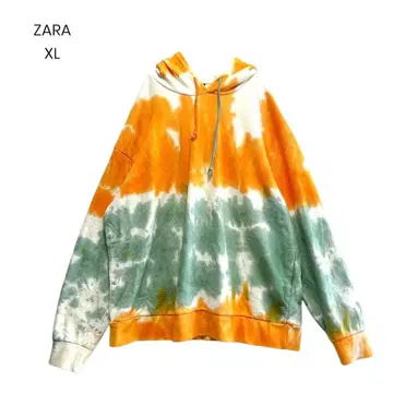[ ZARA ] 타이다이 후디 후드티 루즈핏 스트릿 XL 1233