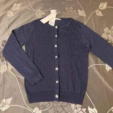 택 포함 SM2 테치치 네이비 케이블 니트 가디건