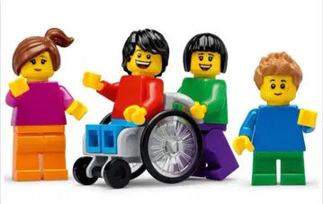 [ 미개봉 새상품 ] 레고 2000727 미니 피규어 4개 휠체어 폴리백