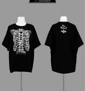 DimMoire Piercing 늑골 BIGT 롱T 블랙