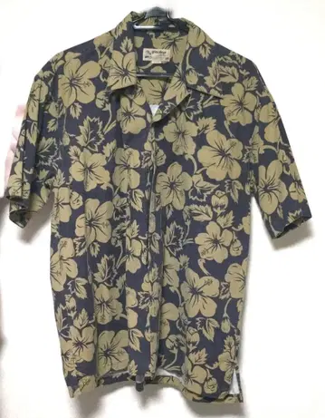 레트로 꽃무늬 하와이안 셔츠 반팔