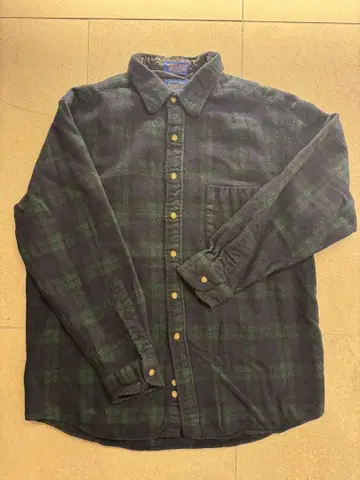 Pendleton 100% 버진 울 긴팔 셔츠 XL