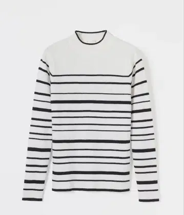 [새상품] GLACIER lusso 하이넥 리브 니트 (오프 x 크로)