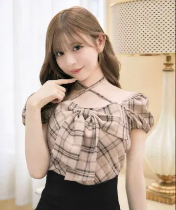 [ 완판템 ] 미셸 마카롱 빅 리본 블라우스 베이지