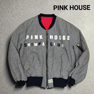 새상품급 PINK HOUSE 핑크하우스 깅엄 체크 숏 기장 블루종