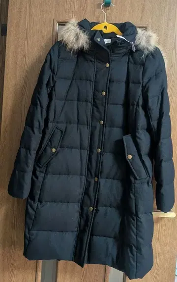 purelast 네이비 롱 다운 자켓