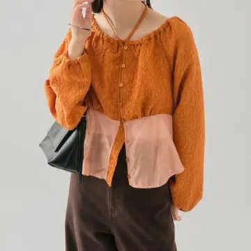 mystic 시어 코르셋 블라우스