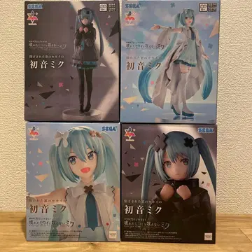 부서진 세계와 노래할 수 없는 미쿠 하츠네 미쿠 피규어 4점 세트