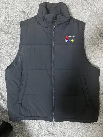 Mark Gonzales 슬리브리스 다운 베스트 L 사이즈 블랙