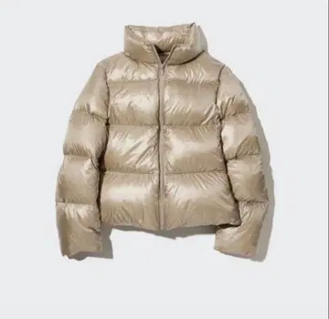 유니클로 울트라 라이트 다운 자켓 L 골드 베이지 UNIQLO